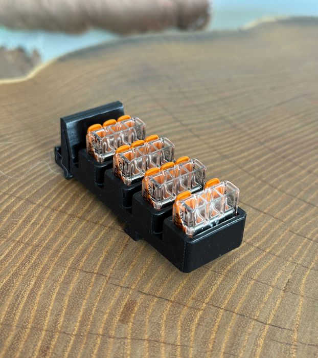 WAGO 221-413 adapter montażowy na szynę DIN 35 mm, 4 złączki