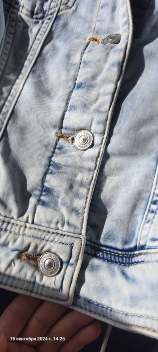 Джинсовка голубая, курточка джинсовая