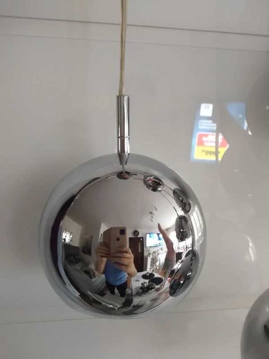 Zestaw lamp Castorama - Srebrne kule