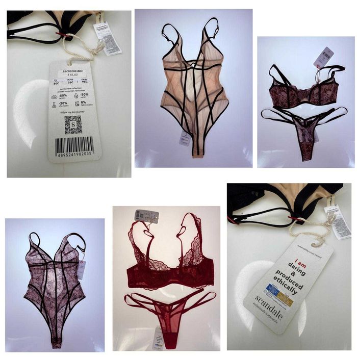 Bielizna damska francuskiej marki Scandale pakiet 100 sztuk