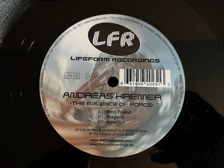 Andreas Kremer - The Balance Of Force VG+/Generic Techno