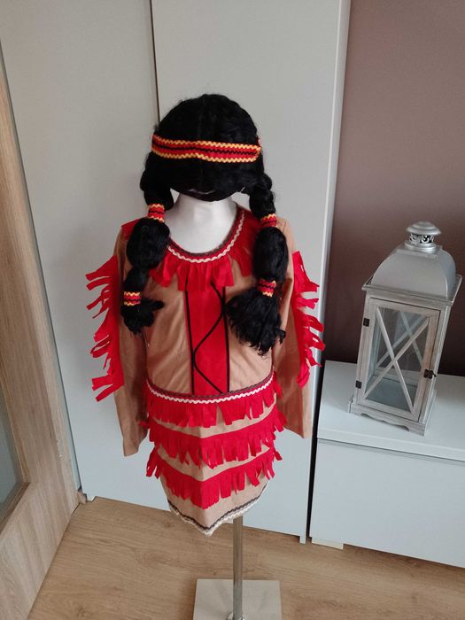 Strój karnawałowy INDIANKA INDIANKI POCAHONTAS kostium 122/140 (7