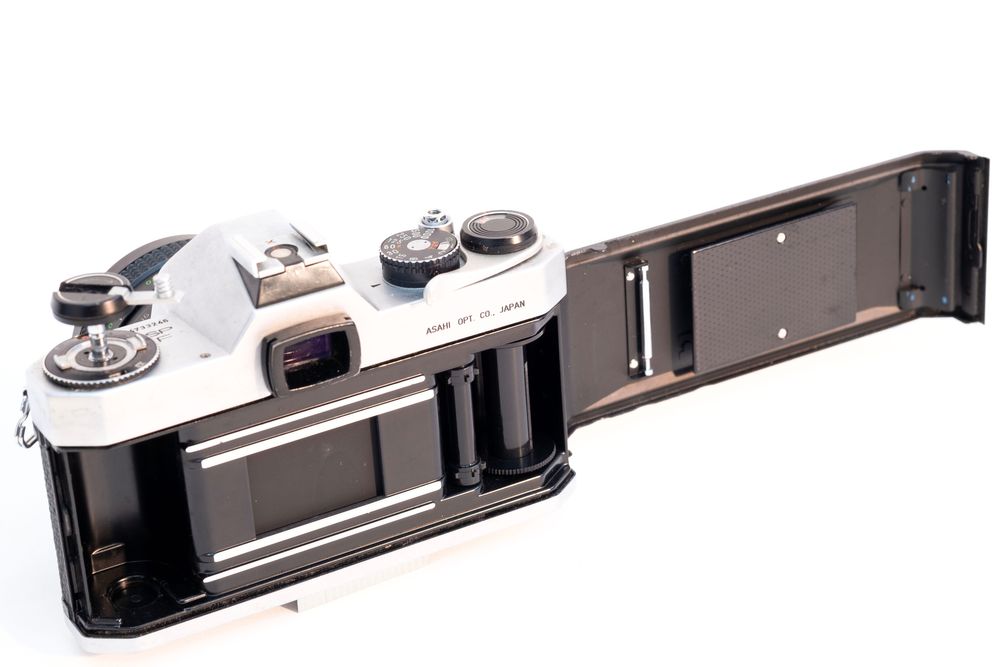 Câmara SLR Asahi Pentax Spotmatic F Honeywell + Obj. Vvivitar 24 mm