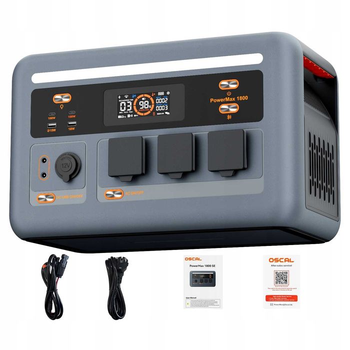 Oscal Powermax 1800SE 1800W 1024Wh LiFePO4 UPS Blackview, Зарядна Станція
