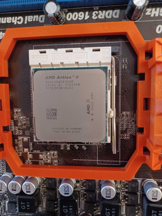 Motherboard ASRock M3A770DE + AMD Athlon II