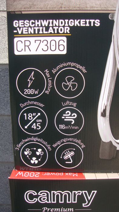 Вентилятор напольный підлоговий вентилятор дом офис CR 7306