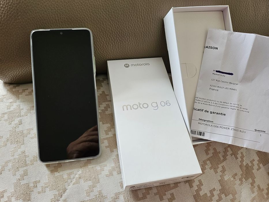 Motorola G06, 256GB, novo