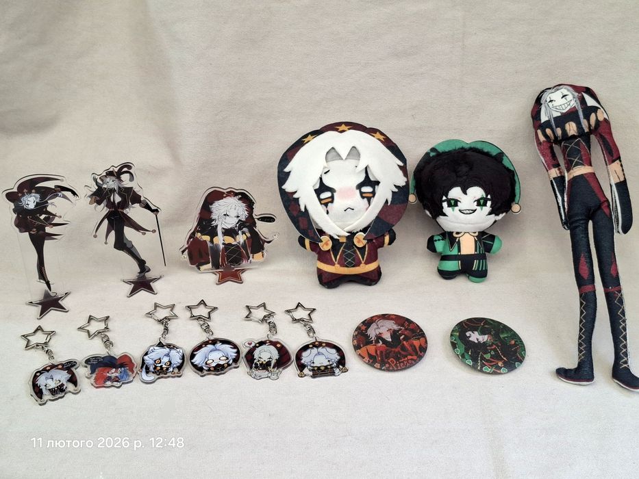 Пьеро мягкая игрушка 10 см Freak circus Цирк фриков Pierrot Арлекин