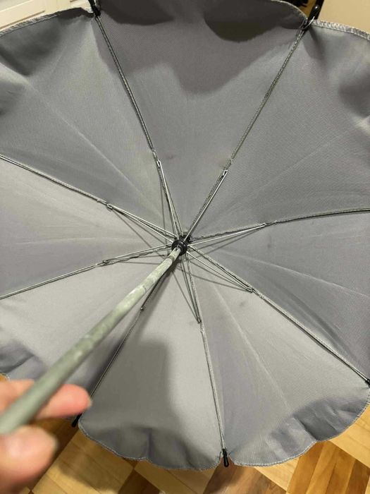 parasolka do wózka gondoli spacerówki caretero szara