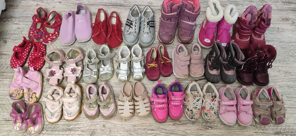 Набор обуви коробка, пакет обуви для девочки бу взуття