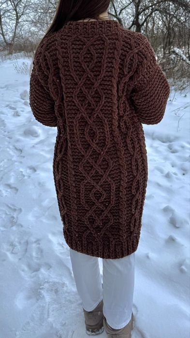 Кардиган ручної роботи із Alize puffy fine