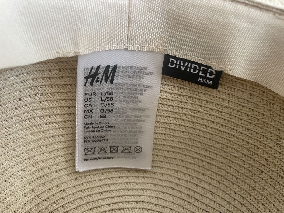 Шляпа літня жіноча бренду H&M,   розмір 58,