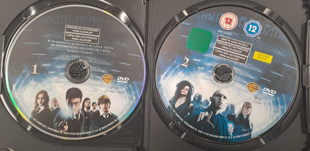 Pack do Harry Potter (6 filmes Edições Especiais) - 12 DVD