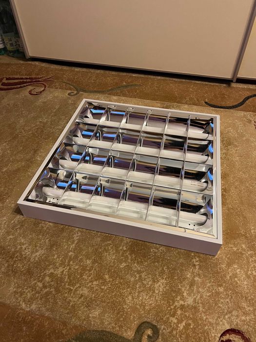 Lampa oprawa rastrowa natynkowa 60x60x7 dwie sztuki