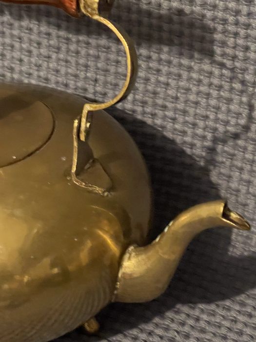 Винтажный латунный чайник .1,5 л