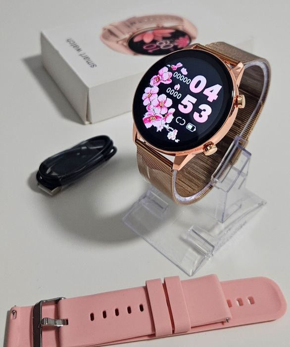 Smartwatch złoty damski