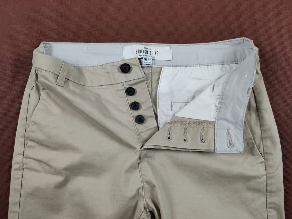 Topman stretch męskie krótkie spodenki chino r. 28