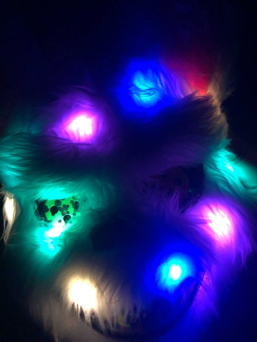 Máscara coelho assustador LED