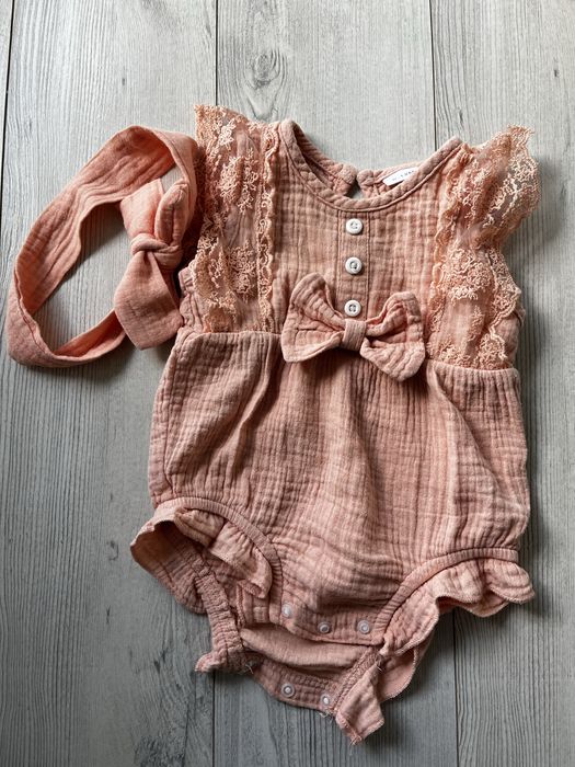 Муслінове боді для дічинки 6-9 міс