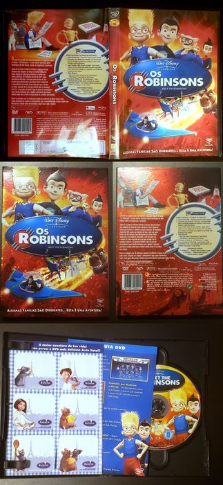 DVD infantis: O Livro da Selva, Os Robinsons, O Jardim dos Amigos