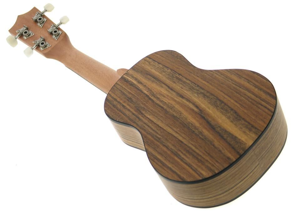 Piękne ukulele sopranowe z drewna orzechowego