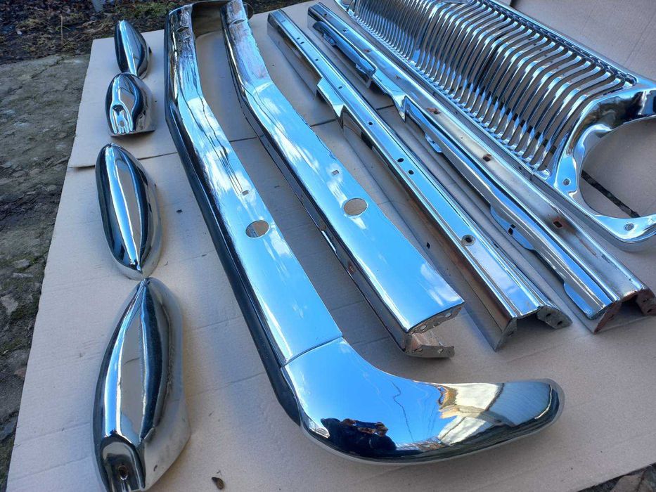 Бампер Волга Газ 24 оригинал решетка Новый СССР хром