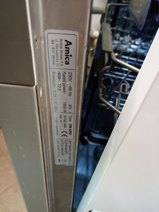 Zmywarka pod zabudowę 45 Amica