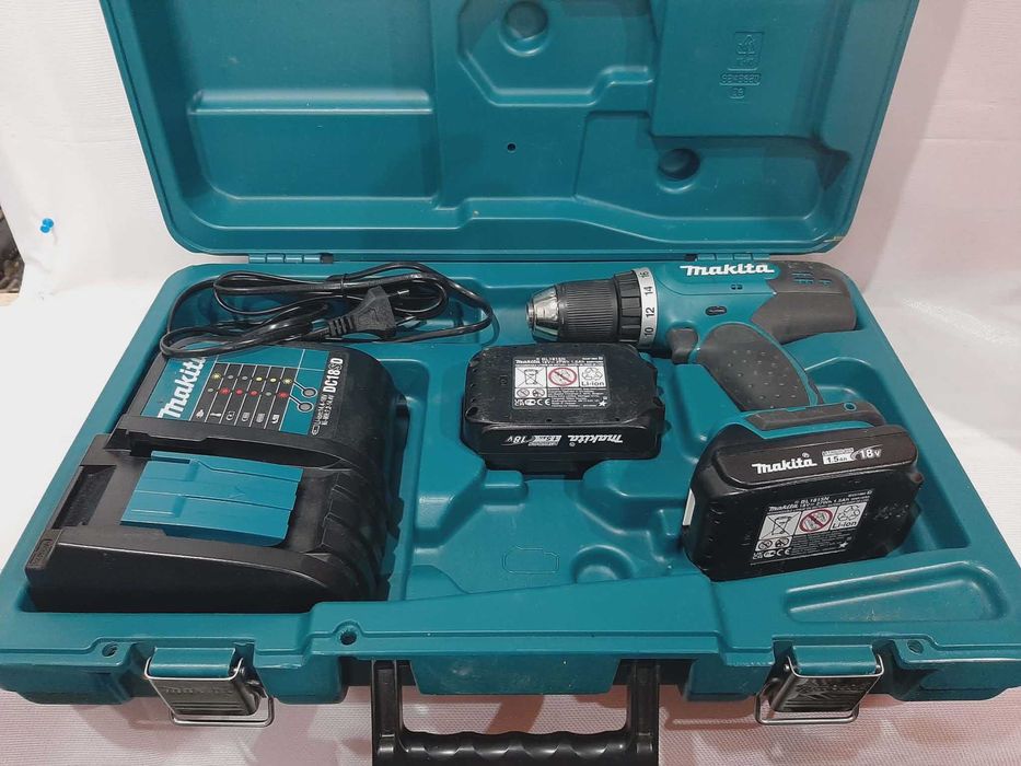 Wiertarko-Wkrętarka Makita DDF453 , 2x akumulator 1.5Ah 18V walizka