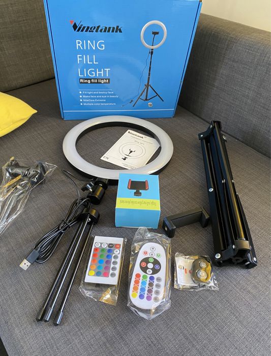 Ring Light / RGB Ring Light 26 cm with Tripod and Remote Control | TikTok (NEW)64739753579010122