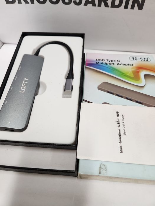 Hub C USB C 5 en 1, 4 USB 3.0 y 1 Puerto de Carga Tipo C a PD 5Gbps, M