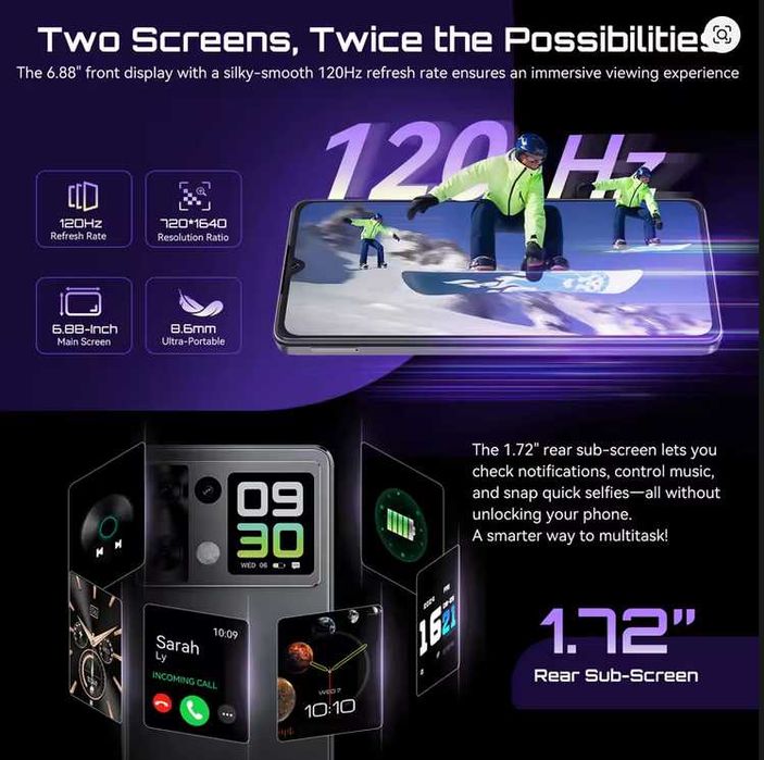 Cubot Р90. 24Gb(12+12)/256, 120Hz, G100, 64Mp/16, 5100Ma, NFC, Стерео