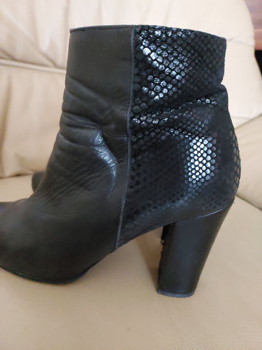 Botki skórzane w roz 39.