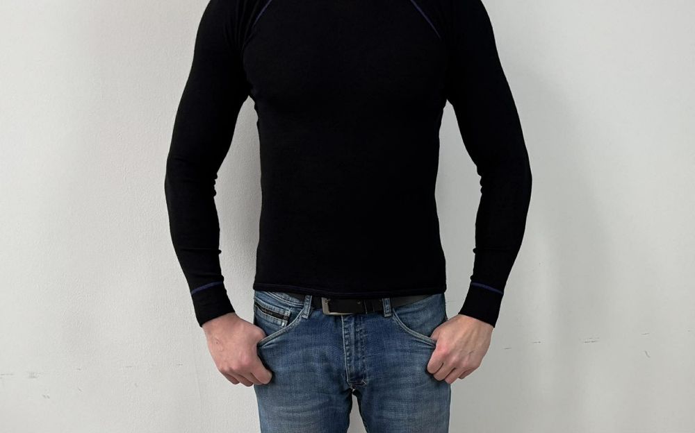 Bekken&Strøm longsleeve trekkingowy termiczny męski XS/S 100%merino