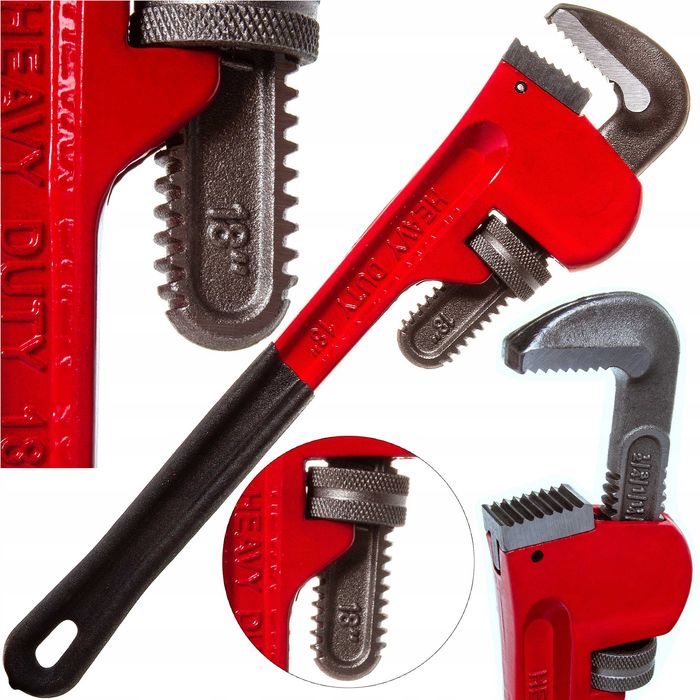 Klucz do rur hydrauliczny STILLSON 18 450mm Cęgi Nastawne ŻABA