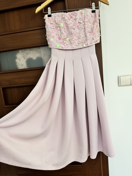 Sukienka Asos XS / 34 Pudrowy Róż