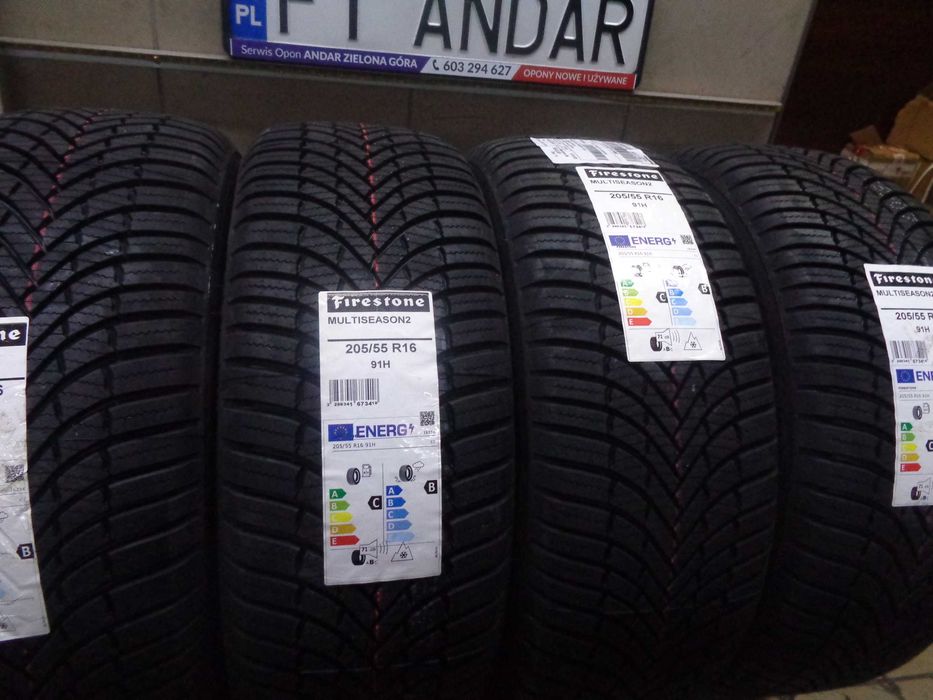 205/55R16 FIRESTONE Multiseason 2 -Nowe Opony Całoroczne, ANDAR Poleca