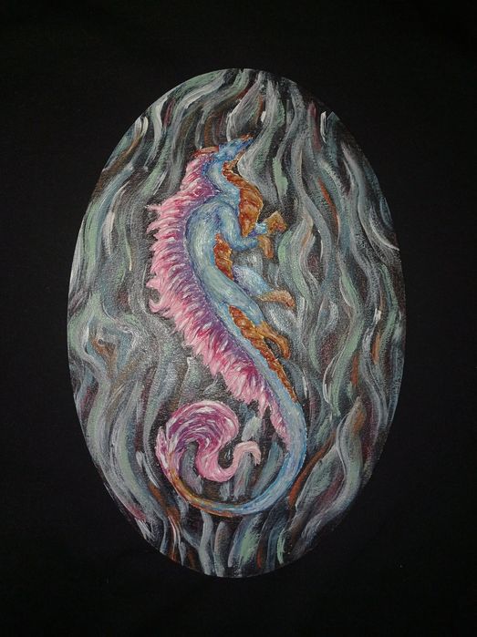 Объемная картина дракон акрил 30×20