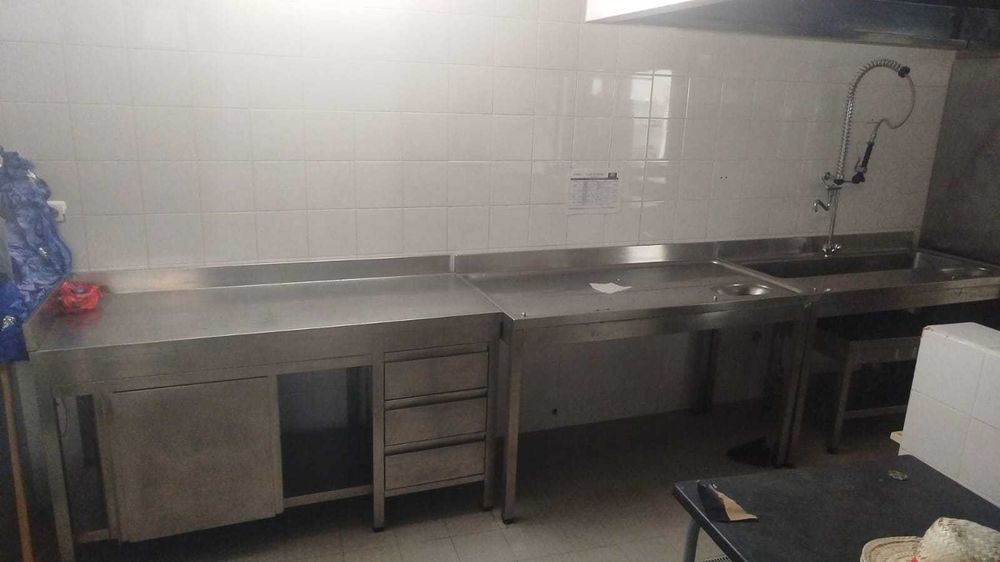 Bancada inox para carne 200