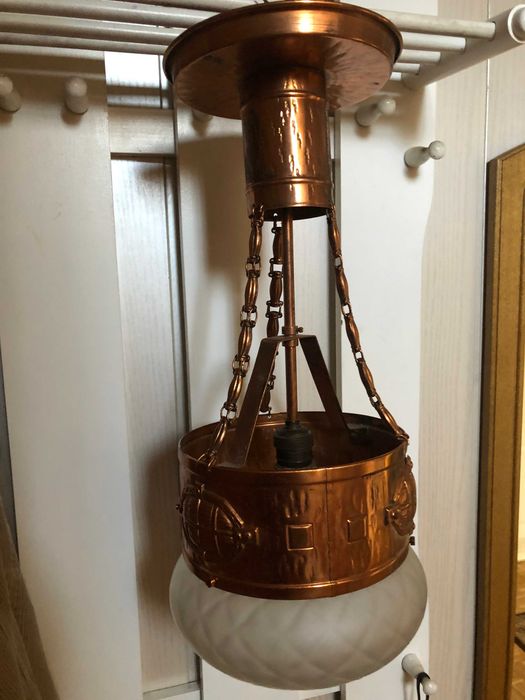 lampa wisząca  mosiężna