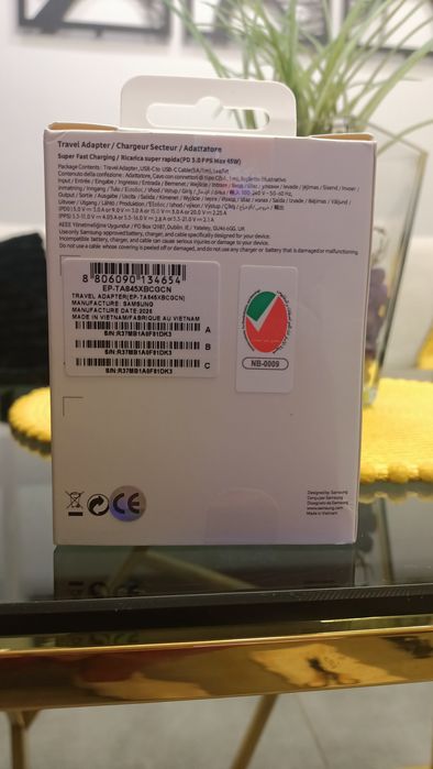 NOWA Szybka Ładowarka Samsung 45w usb-c  s24 s25 s26 a57 oppo iPhone itp