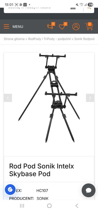 Sonik skybase intelx rod pod na 3 wędki długie nogi (nie fox ranger mk2)