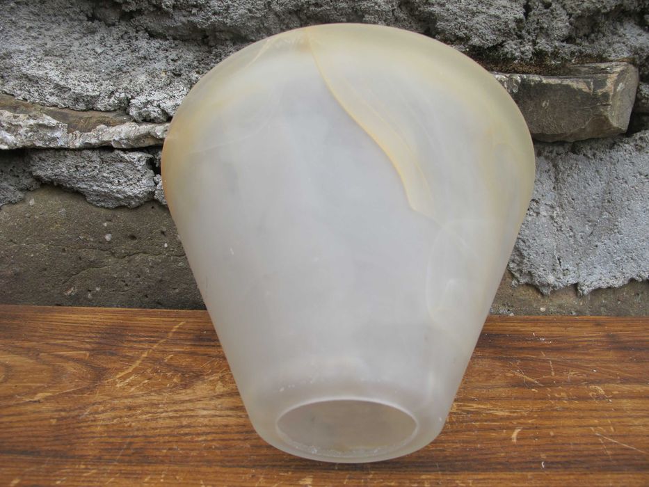 Szklany klosz_STOŻEK AMBER_żyrandol_lampka nocna_ E 27