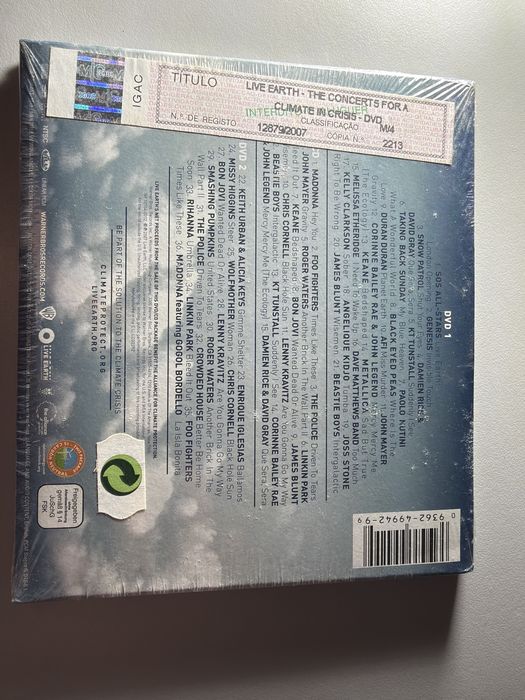 Live Earth - 2 DVDs + 1 CD (Vários Artistas) | NOVO / SELADO
