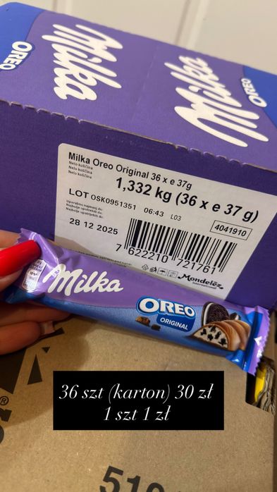 Batoniki oreo milka