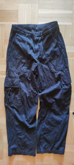 Spodnie czarne materiałowe 170 reporter young i bluza czarna 164 chlopiece