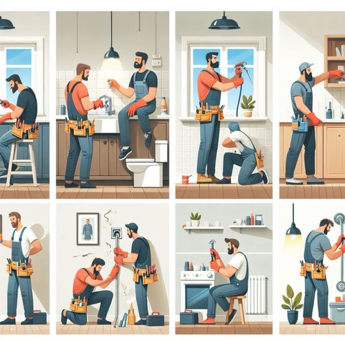 Złota rączka, monter mebli, pomocnik, elektryk