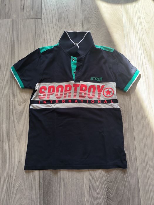 Polo koszulka z krótkim rękawem dla chłopca rozmiar  140/146