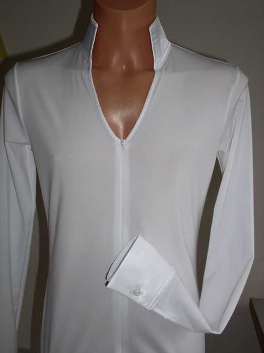 Koszula Body Do Łaciny, Tańca Towarzyskiego / Biała / Chłopięca, Męska