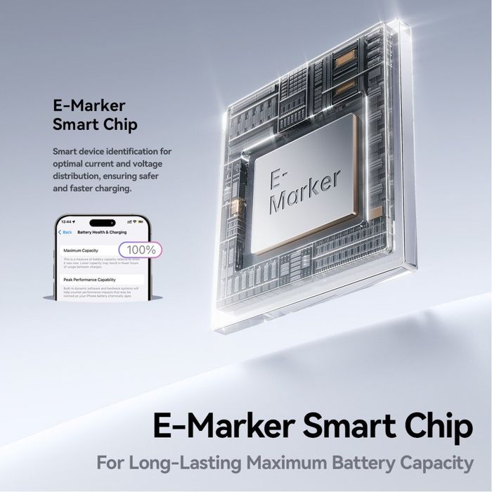 Кабель з чіпом Baseus 100W Type-C to Type-C 200см Швидка Зарядка USB-C