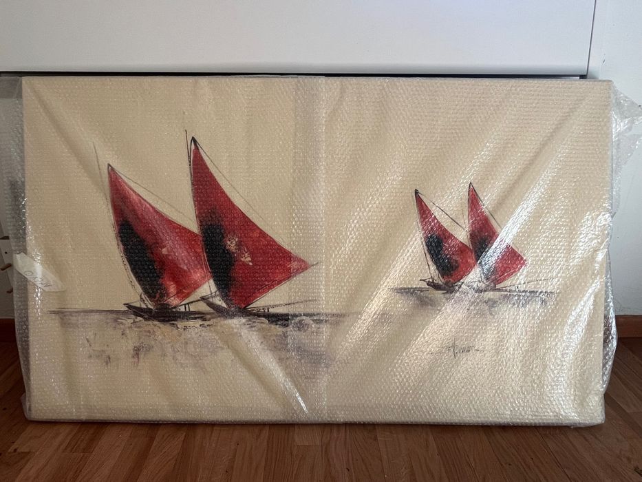 Quadro Barcos Vermelhos